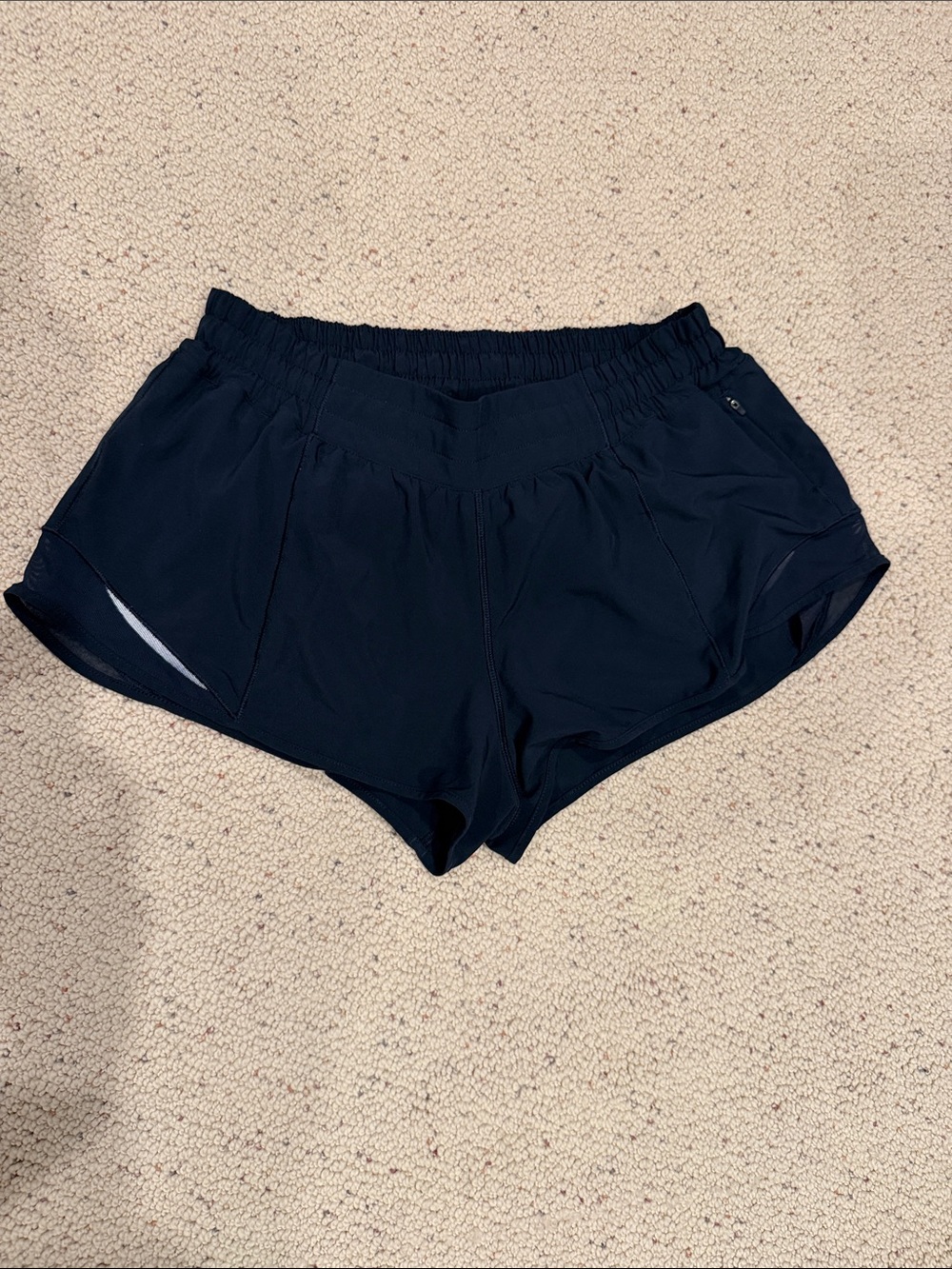 Lululemon Hotty Hot Running Shorts size 10 Navy